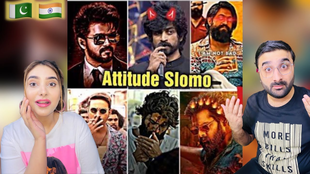 Pak reacts on South Indian Actors Dangerous Attitude Slomo Videos🔥| Brown Munde😈💪