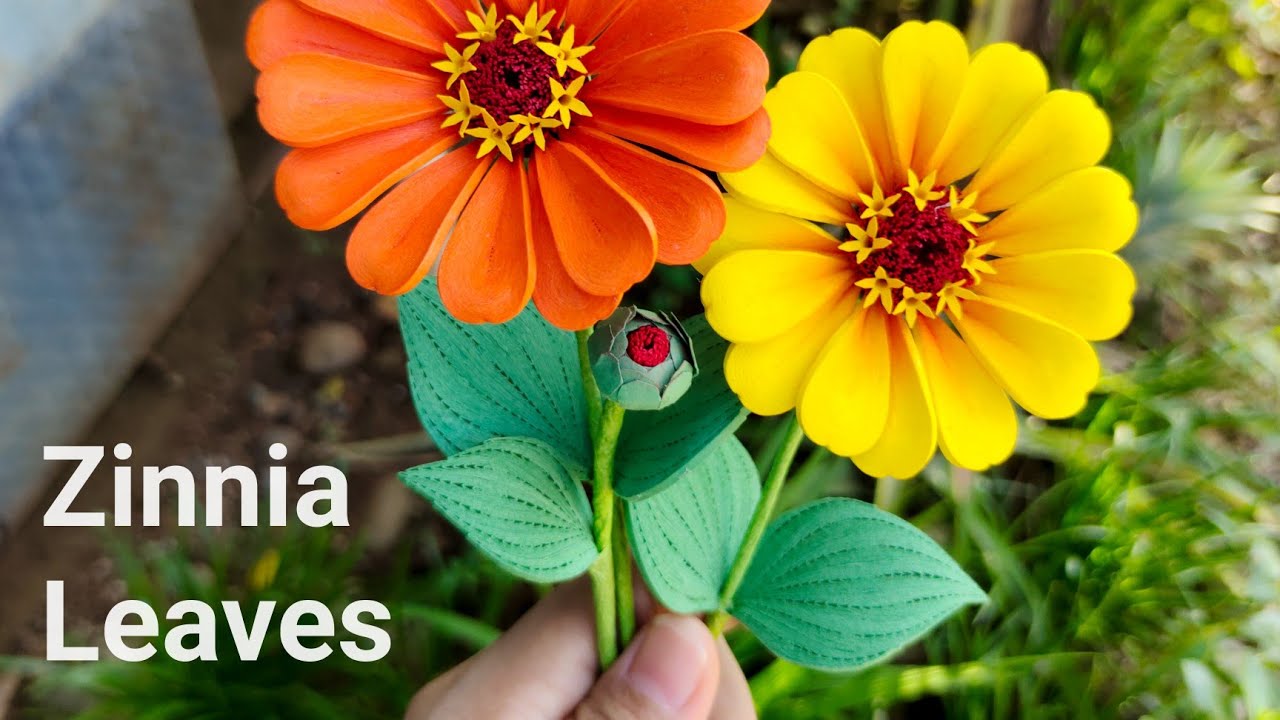 How To Make Paper Quilling Leaf [Quilled Zinnia Leaf  [DIY [Paper Quilling With Comb [Quilled Leaf