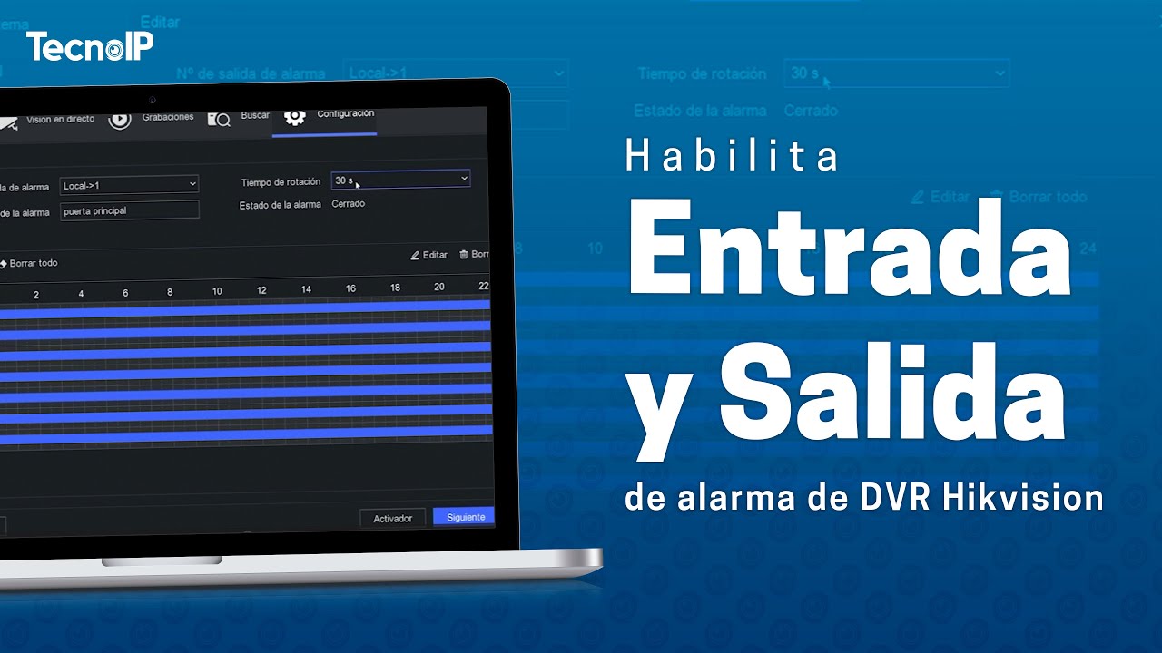 Cómo Habilitar Salida y Entrada de Alarma de DVR Hikvision