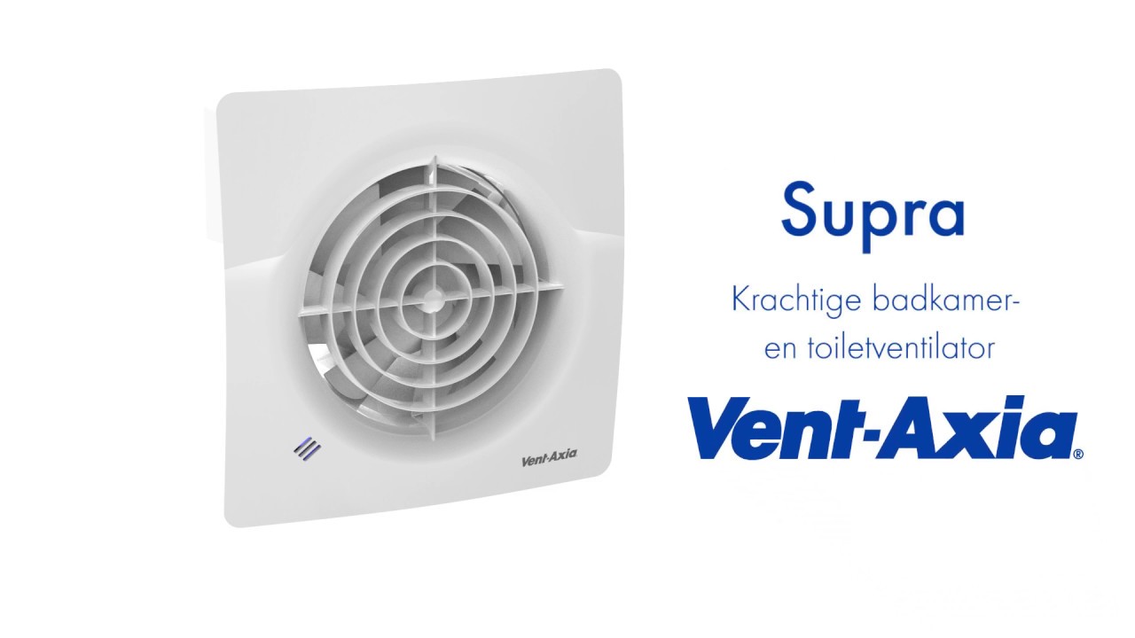Vent-Axia Supra, krachtige badkamerventilator / toiletventilator