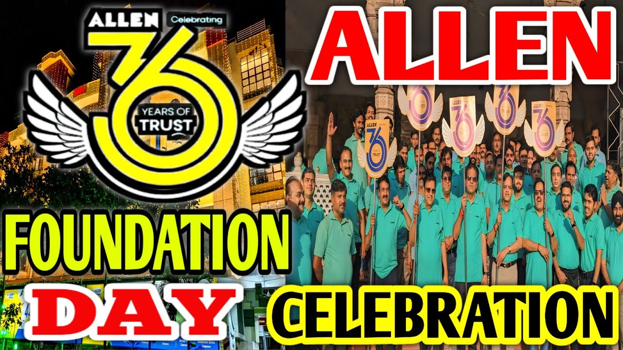 🔴Allen Foundation Day Celebration | Allen 36th Foundation Day Celebration | Allen Sankalp, Satyarth