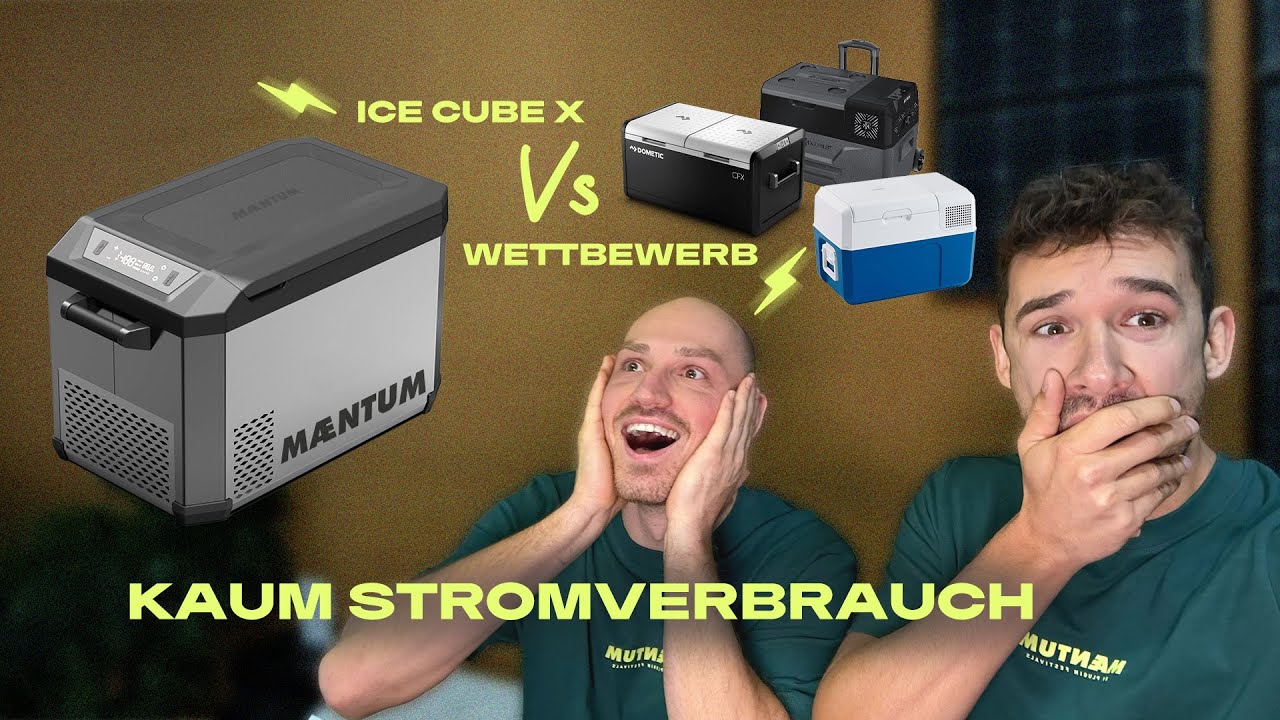 MAENTUM IceCube X Kompressor Kühlbox Stromvergleich 40% reduzieren