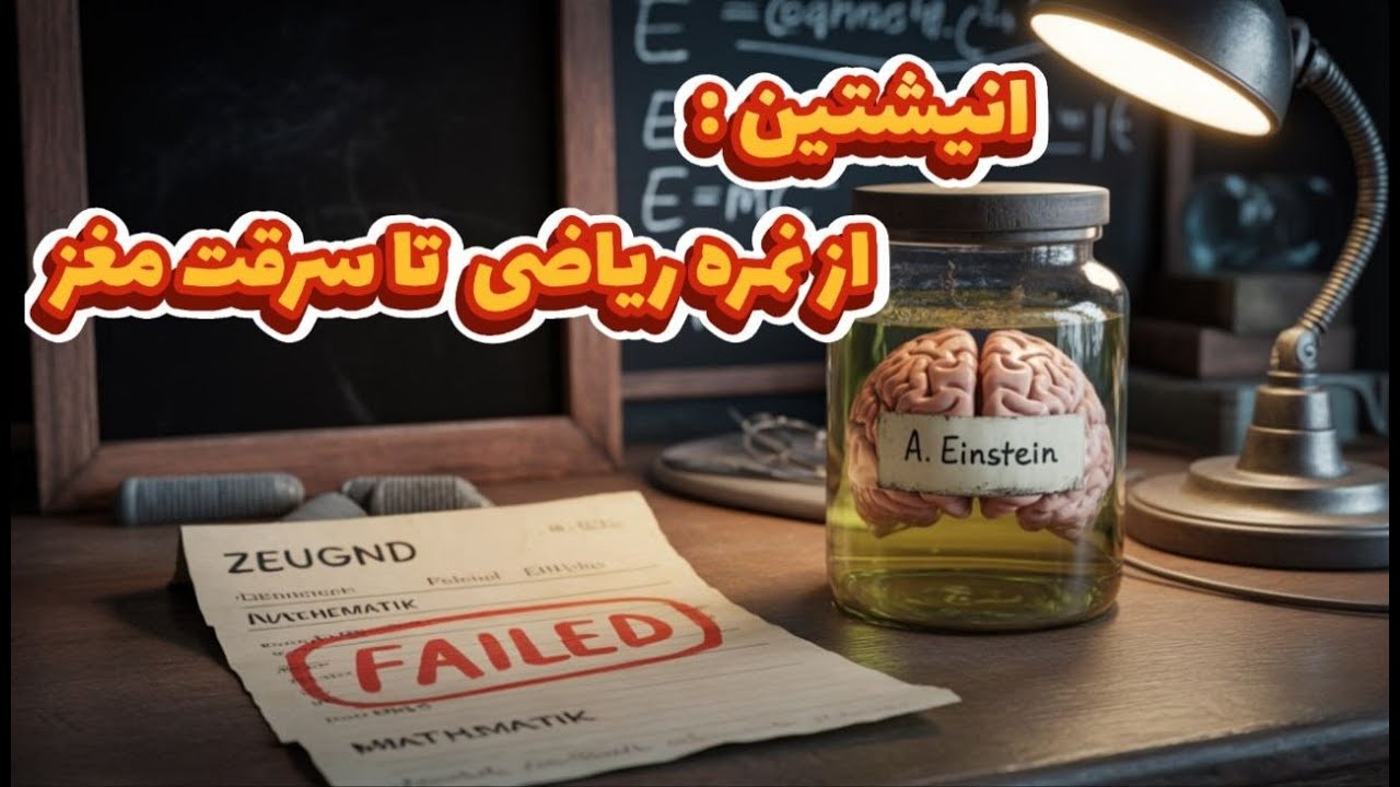 عجایب انیشتین : مردود شدن انیشتین در درس ریاضی و سرقت مغز انیشتین