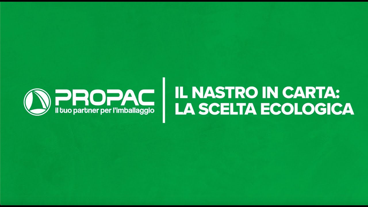 Il nastro in carta: la scelta ecologica  | Videoguida Propac