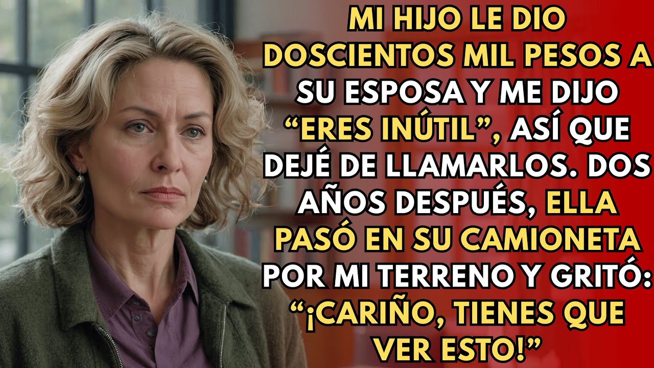 Mi Hijo Le Dio Doscientos Mil Pesos A Su Esposa Y Me Llamó Inútil. Dejé De Hablarles…