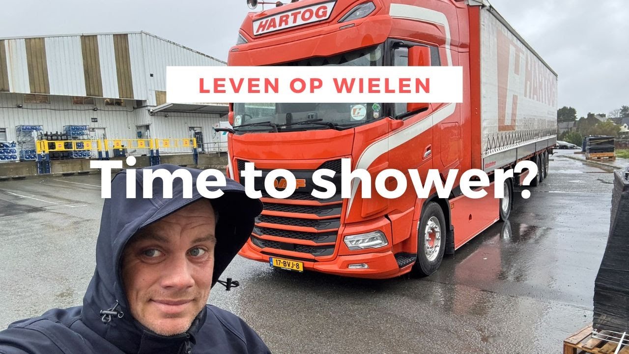 Douchen bij een klant? Auto uit de bocht gevlogen? | Vlog #104 | Frankrijk | Leven op wielen