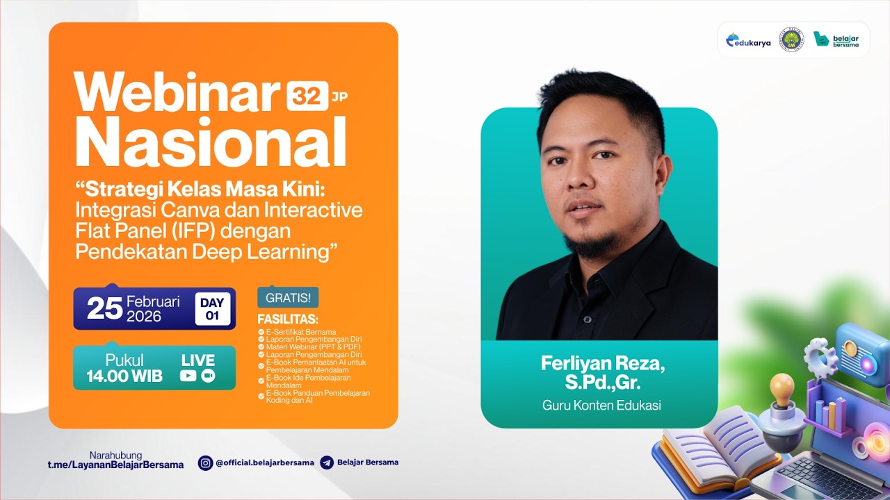 H1: Webinar Integrasi Canva dan Interactive Flat Panel (IFP) dengan Pendekatan Deep Learning