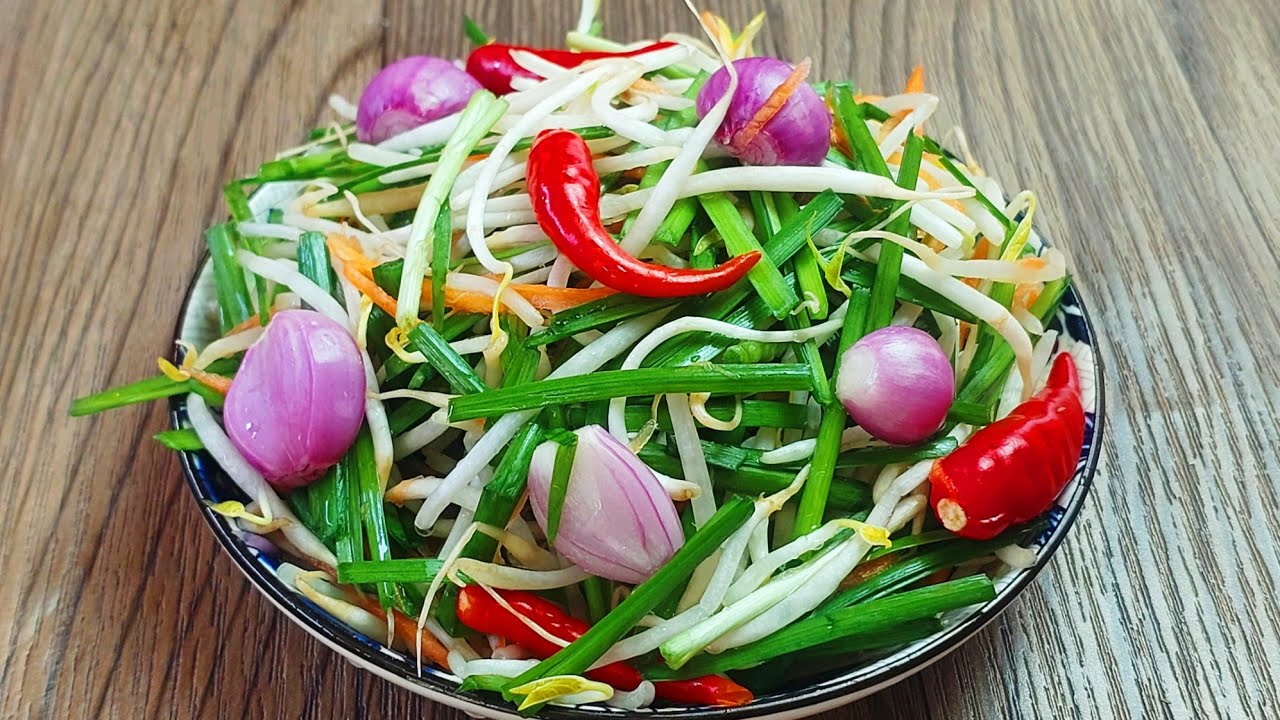 Cách Làm Dưa Giá Hẹ Giòn ngon Đon Giản  Mà Để Được Lâu