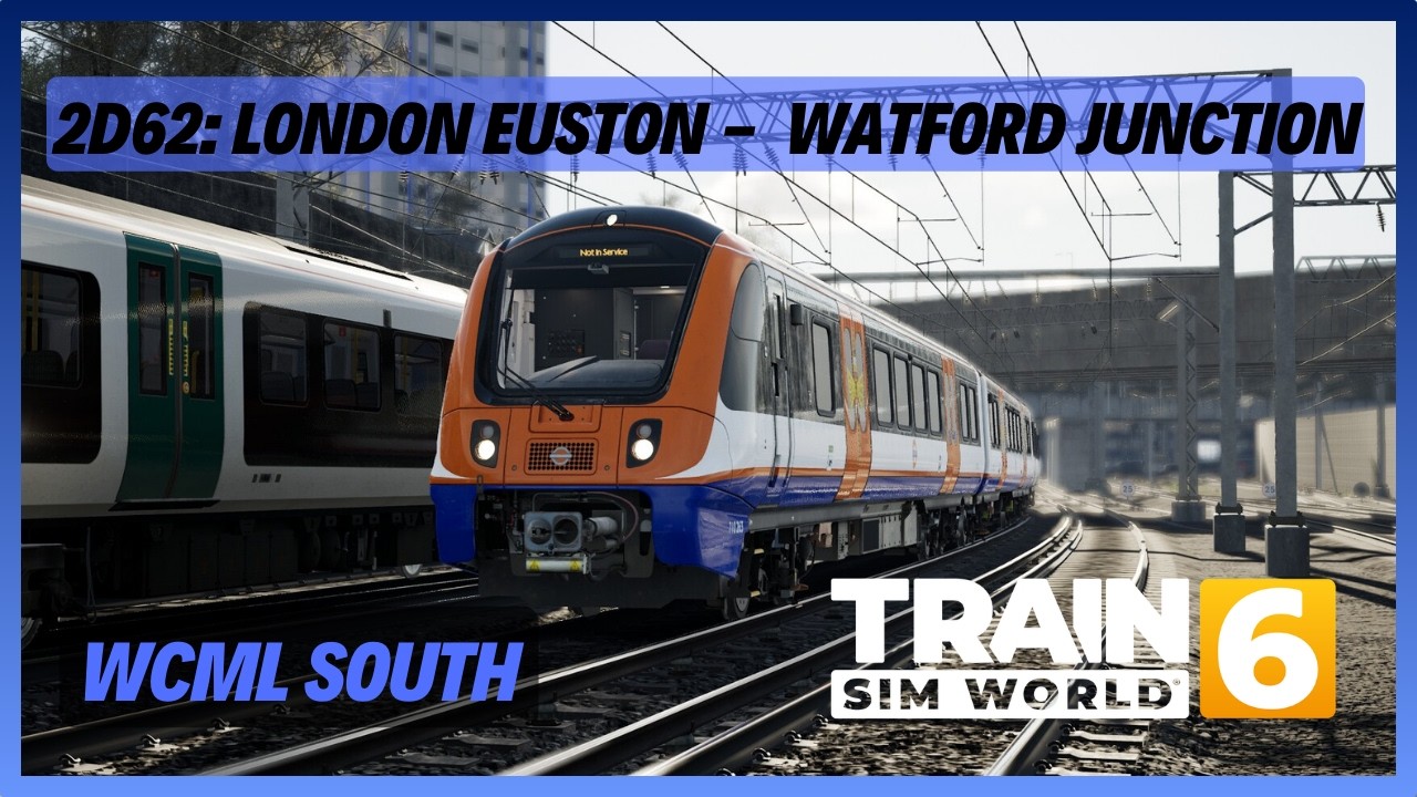 TSW6 | 2D62: London Euston -  Watford Junction (Evero TT) | TfL Class 710 | WCML South | AWS DSD