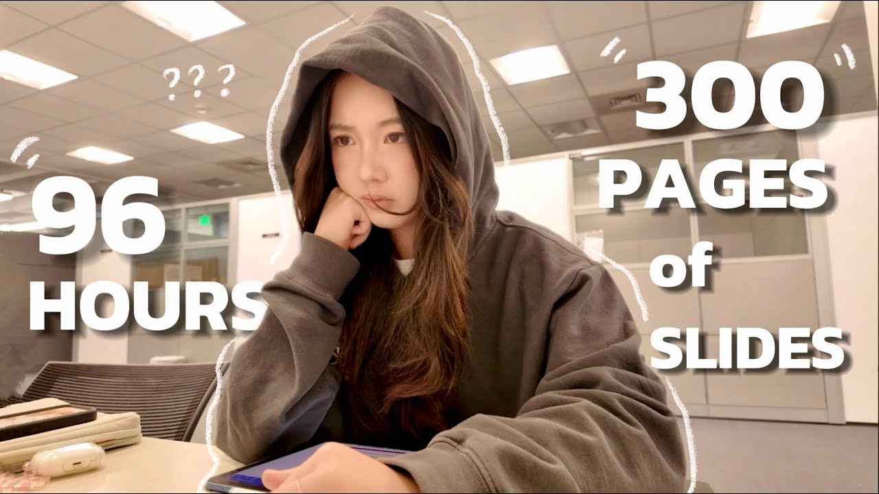 STUDY VLOG: 96 Hours of Trying Not to Fail ☠️ | CS major, study motivation