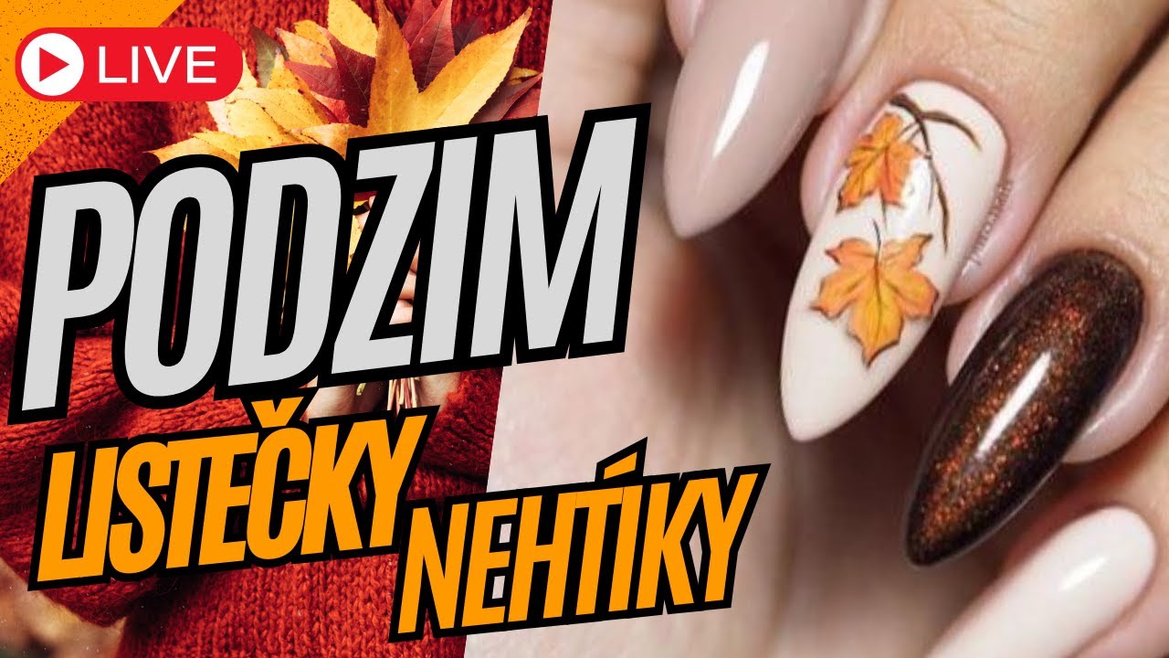 🔴 Podzimní Nehty s lístečky 2024 + Pokec