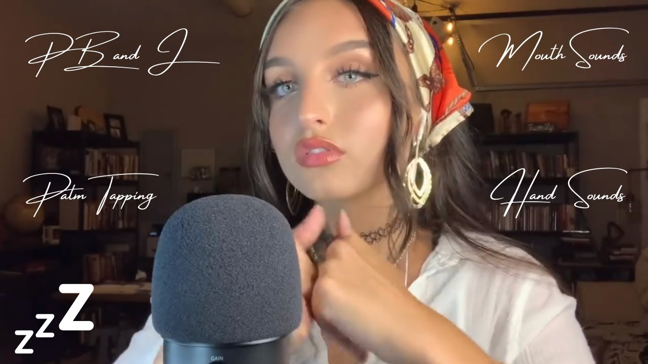 Beebee ASMR Peanut Butter & Jelly + Palm Tapping Compilation | Mouth Sounds, Focus, Hand Sounds