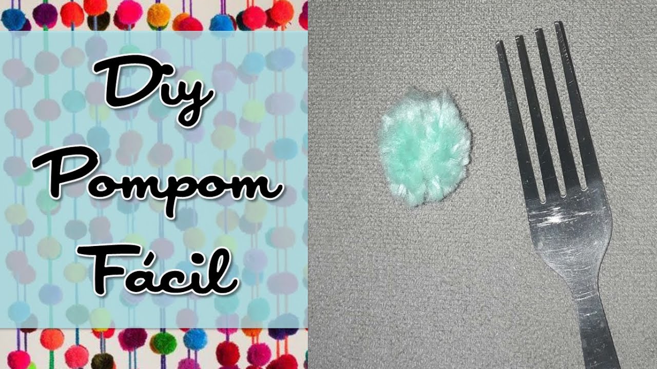 Diy Pompom f&aacute;cil /Diy easy Pompom /Diy f&aacute;cil pomp&oacute;n/сделай сам помпон