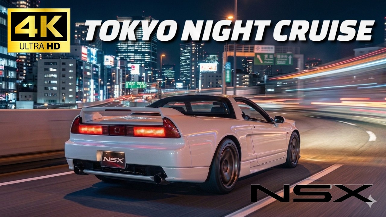 1995 HONDA NSX NA1 Exhaust Sound  (Tokyo Night Cruise)