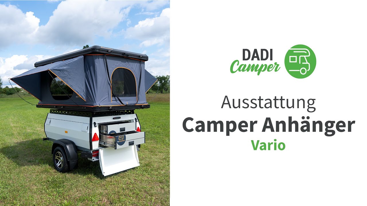 Camper Anhänger Vario - Ausstattung - DADI Camper mieten