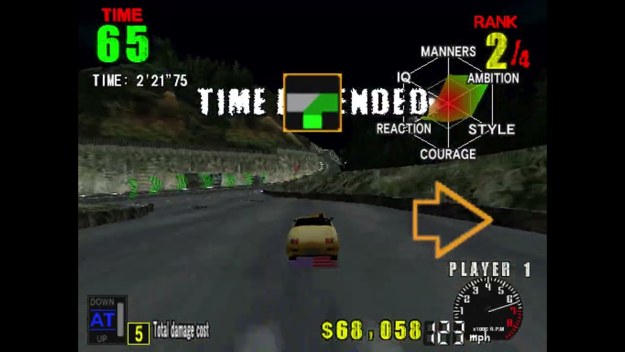 Аркадная игра Thrill Drive 2 (スリルドライブ2) от Konami в курсе MAME - Japan