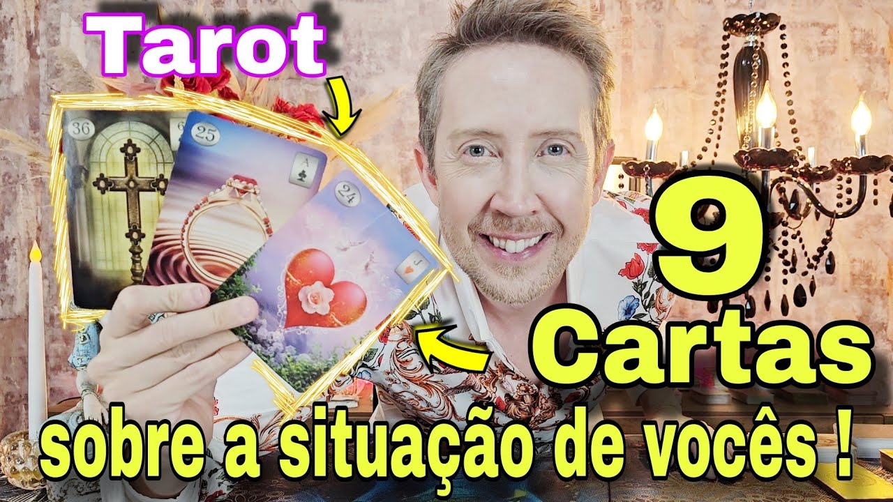 9 Cartas sobre a situação de vocês ! Qual o futuro dessa relação?Como ele está em relação a mim taro