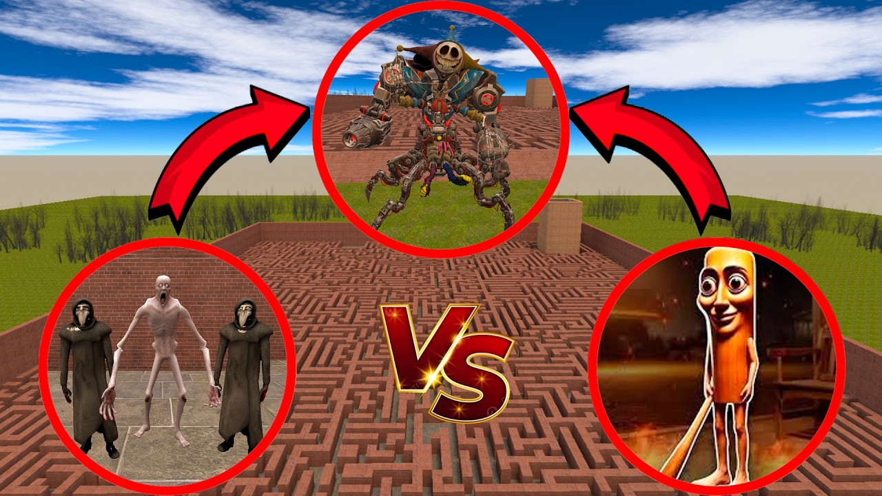 SCP-096 VS Poppy Playtime CHAPTER 5 VS TUNG TUNG SAHUR | Garry’s Mod Epic Battle
