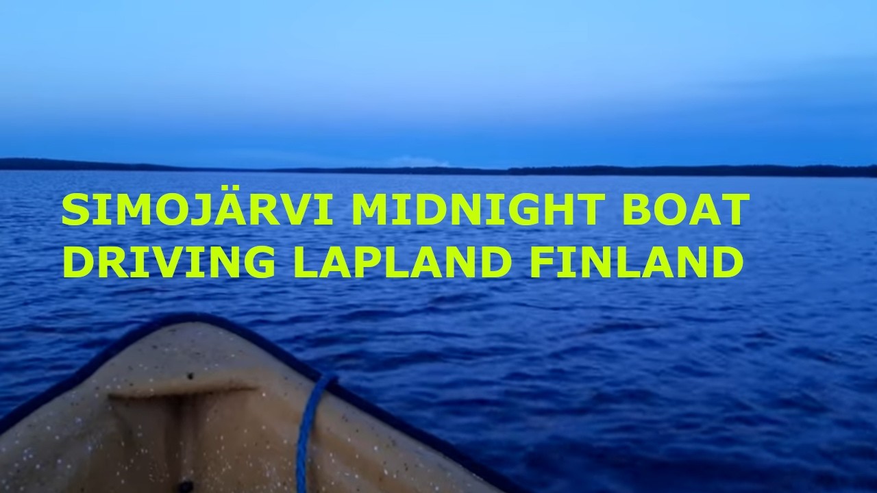 Simoj&auml;rvi midnight boat driving