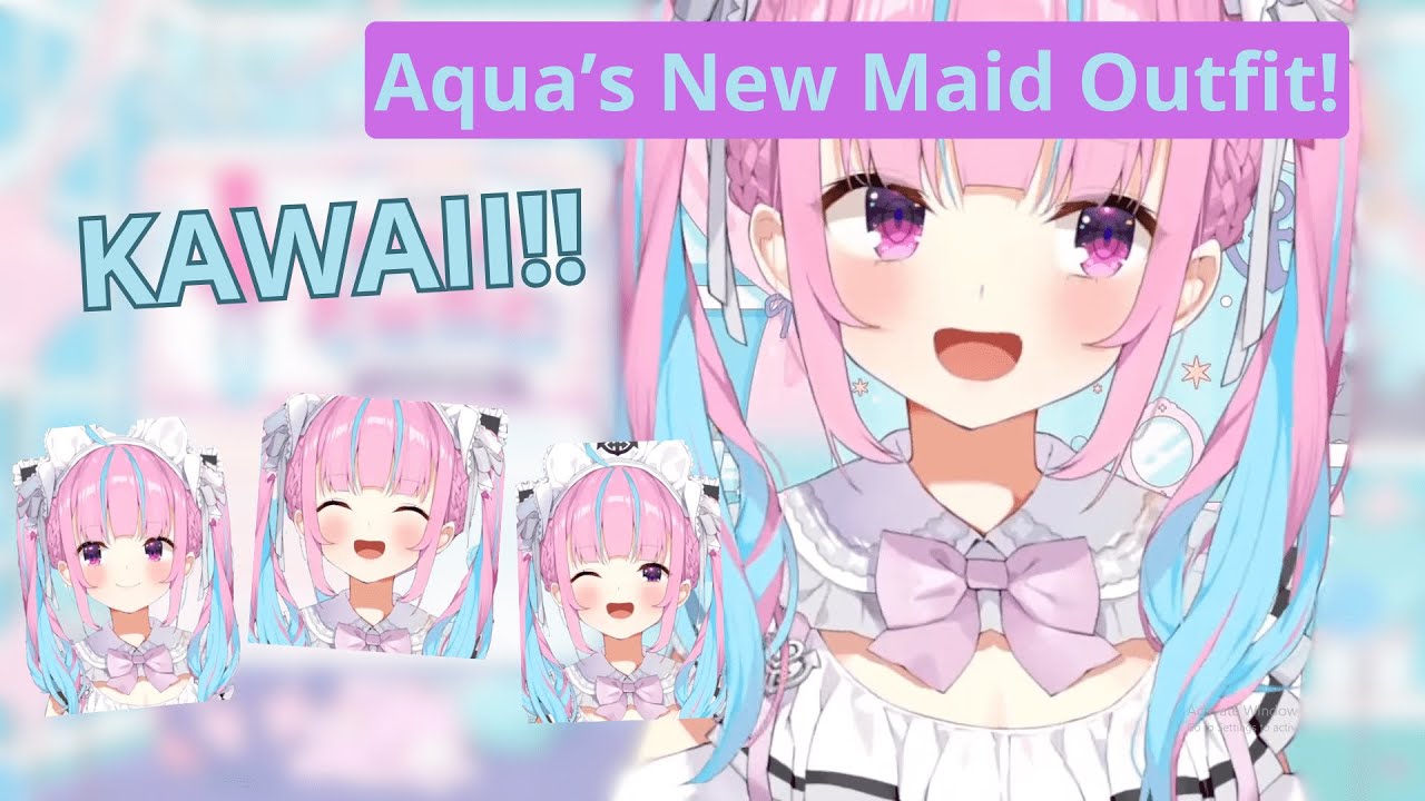 Minato Aqua's New Maid Outfit is So Cute!!!【Hololive Clip】