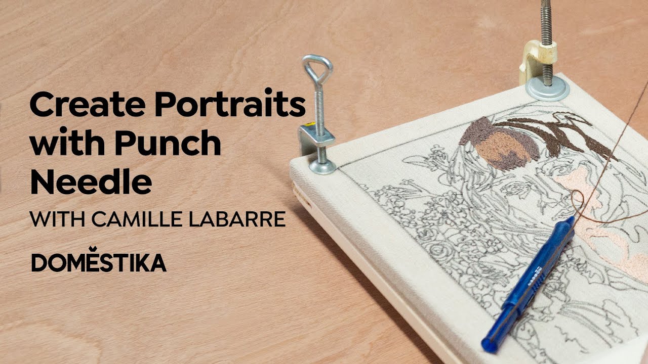 Retratos bordados con aguja mágica | Un curso de Camille Labarre