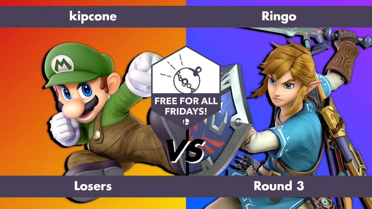 Free for All Fridays 81 Losers Round 3: kipcone (Mario) vs Ringo (Link)