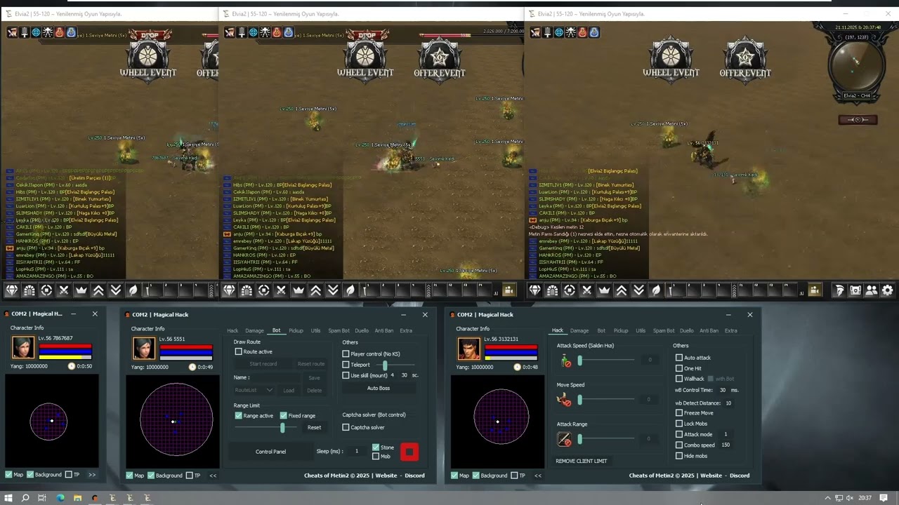 COM2 | Elvia2 Unlimited Client & Farm - Level Bot & Auto Boss & Anti Ban++ #metin2