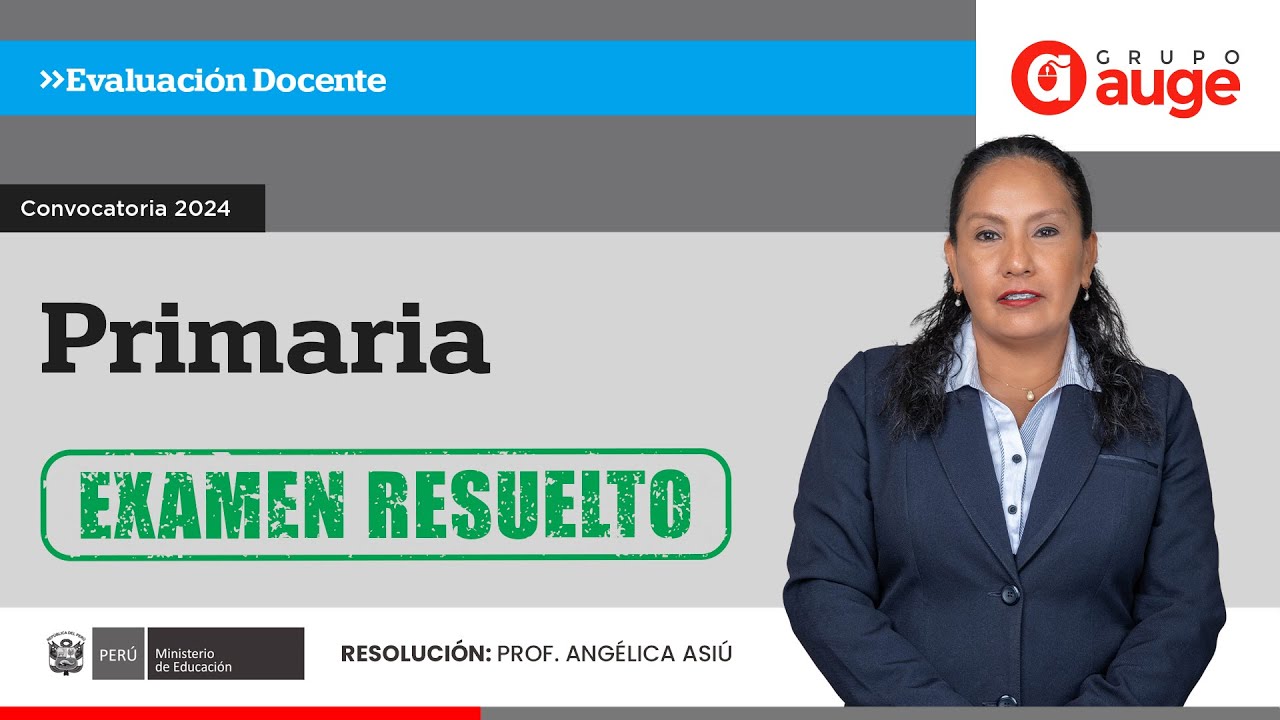 🔴 ¡𝐄𝐧 𝐯𝐢𝐯𝐨! Resolución del Examen de Ascenso Docente 2024🖊️