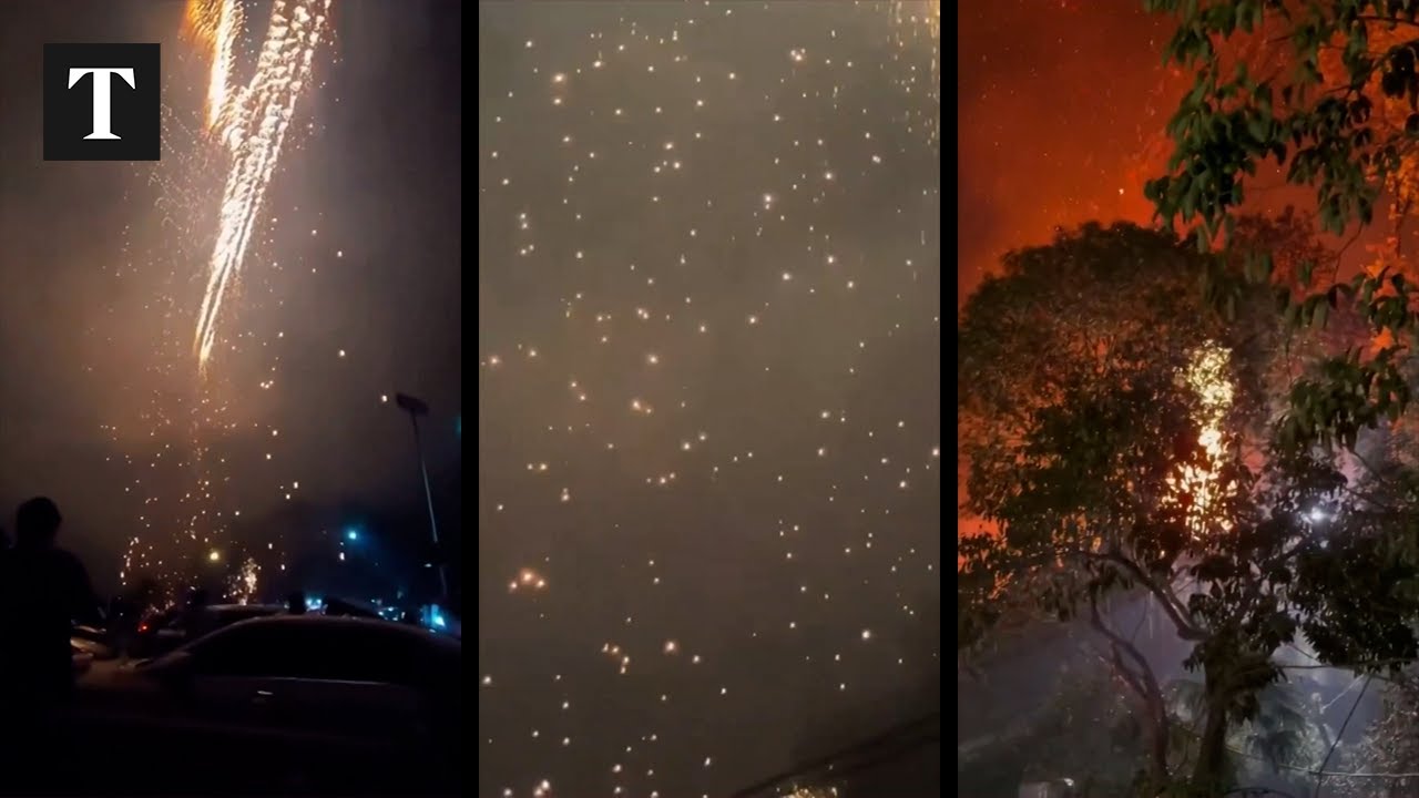 Fireballs Fall From Sky During Drone Show In China