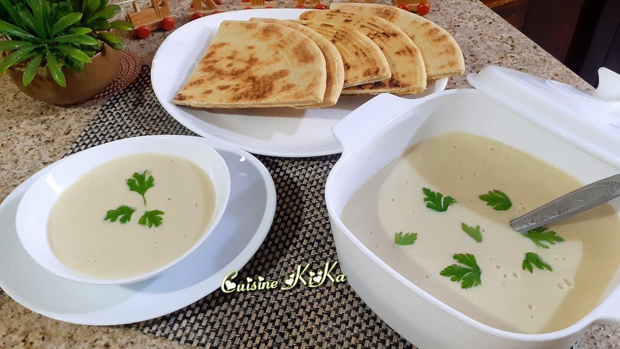 حساء البطاطا الكريمي الشهي ، اقتصادي سهل و سريع من أحلى ما يكون #velouté de pommes de terre