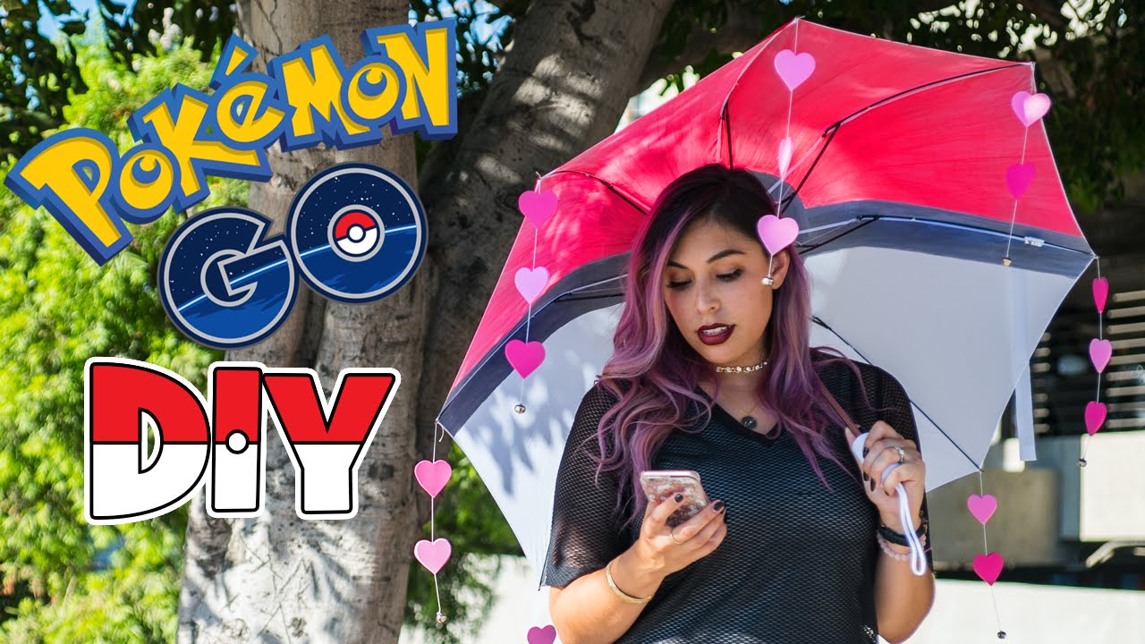 Pokemon Go Pokeball Lure Umbrella - DIYGG