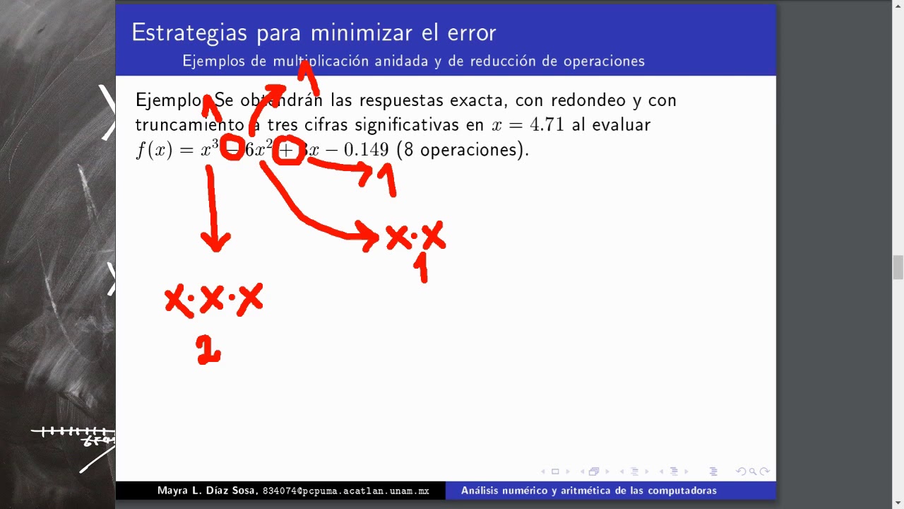 Estrategias de minimización del error