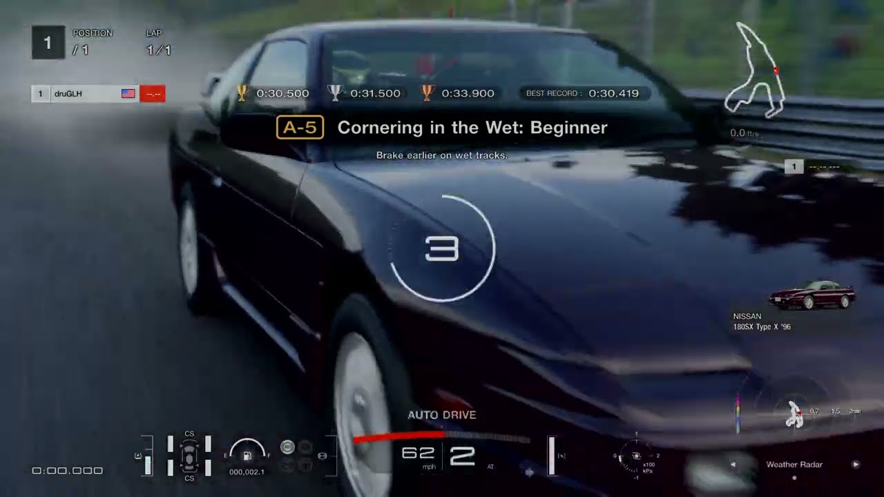 EASY GOLD  Gran Turismo® 7 A-5 cornering in the wet beginner