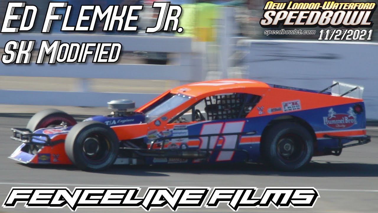 Ed Flemke Jr SK Modified Waterford Speedbowl 11/6/2021