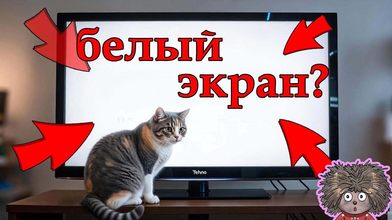 Белый экран на ТВ Techno: почему горит и как починить за 5 минут без выезда мастера!