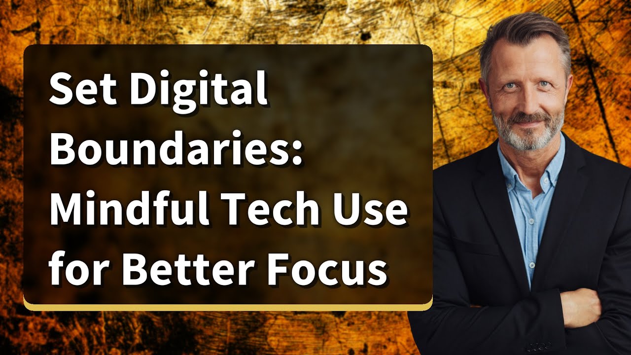 Set Digital Boundaries: Mindful Tech Use for Better Focus