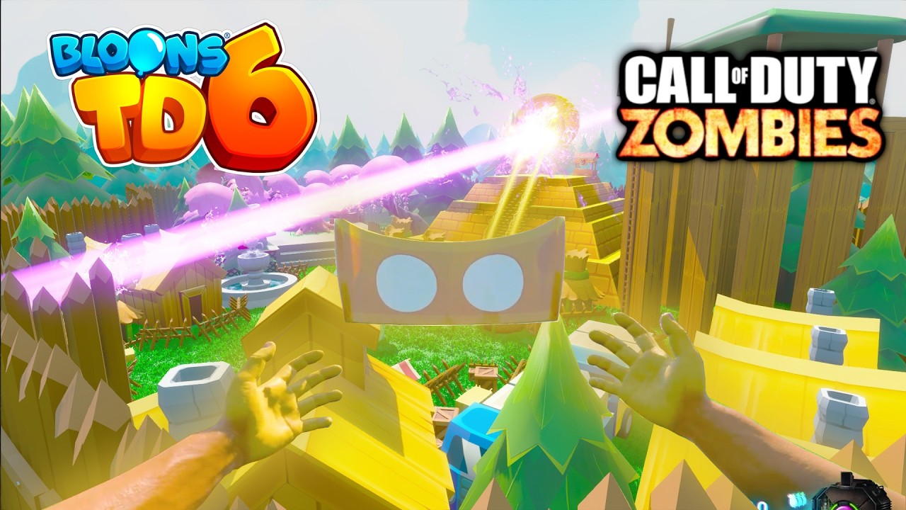 Bloons Tower Defence and MOAB Boss Fight In Black Ops 3 Zombies