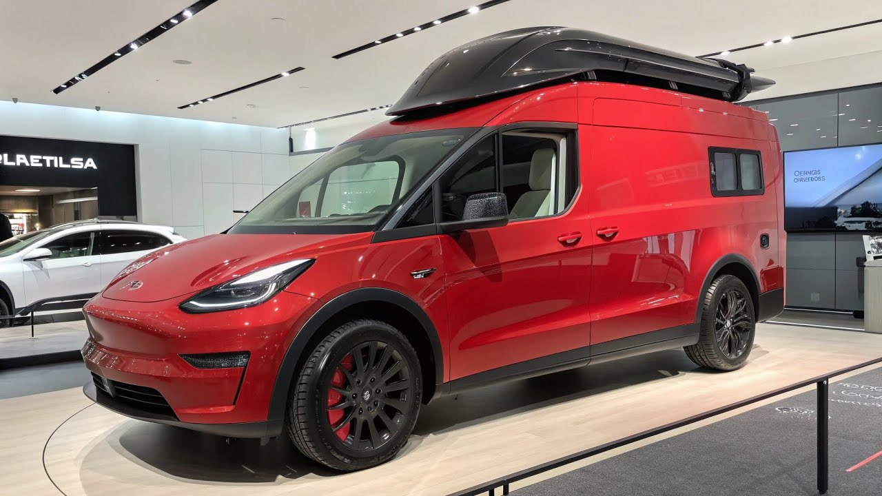 Обзор кемпера Tesla Camper Van 2026 | Раскрыто будущее жизни в электромобиле