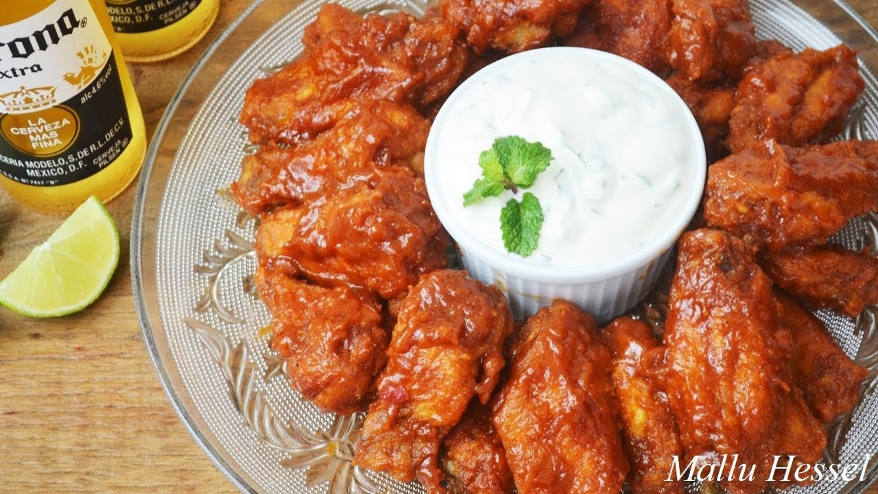 Receita de Asas de Frango Apimentadas (Buffalo Wings) By Mallu Hessel #desafioQuero