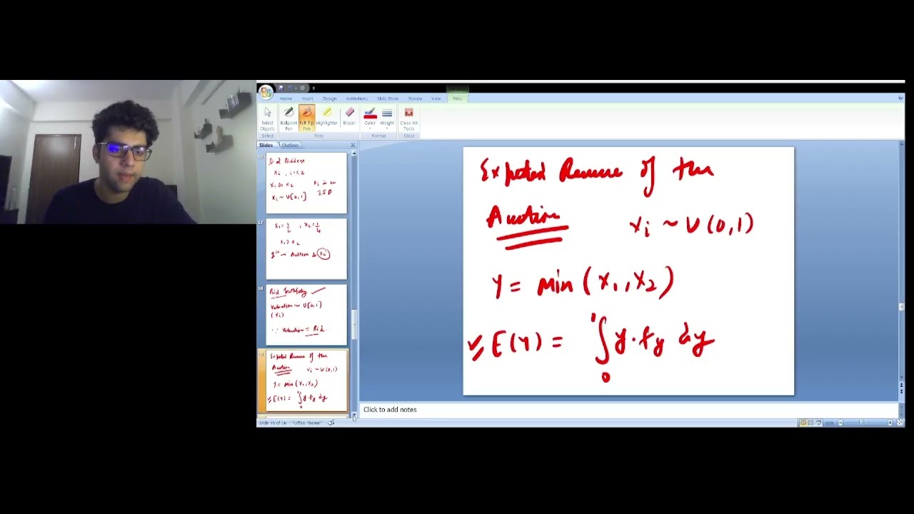 Bidding Valuations in an Auction - Expected Value of a Min Function