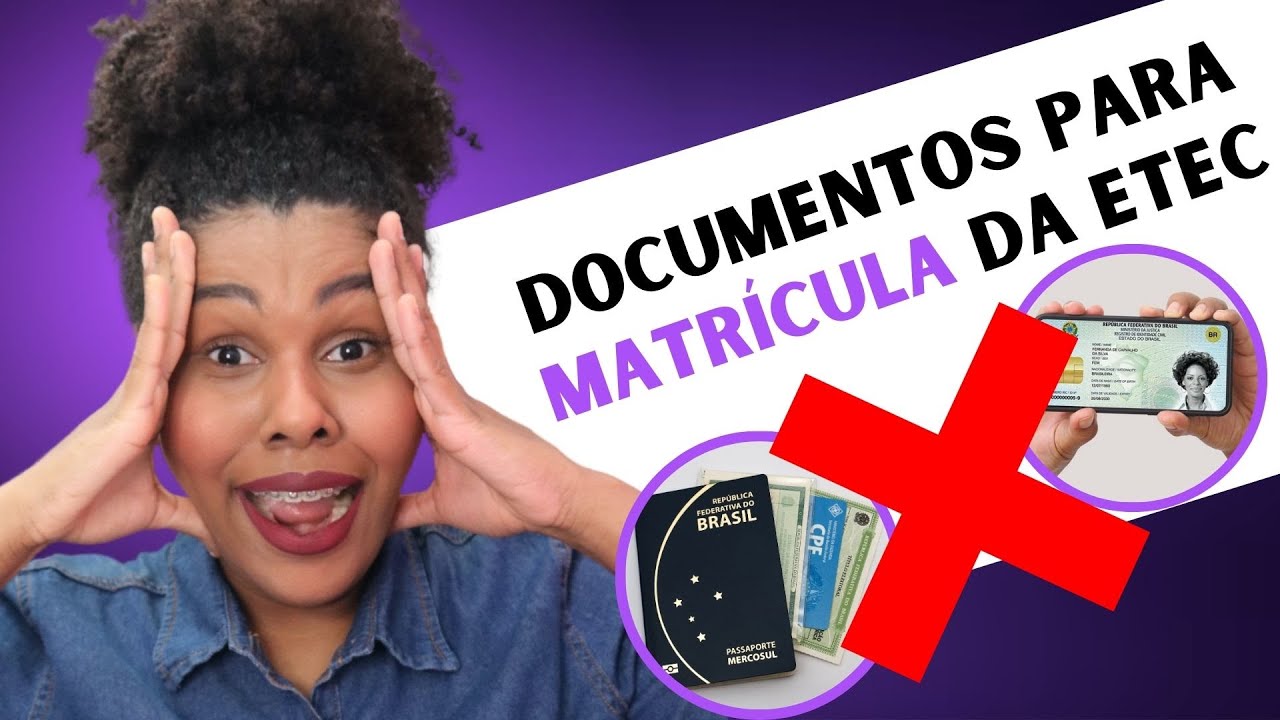 DOCUMENTOS que você PRECISA para a MATRÍCULA da ETEC #etec #estudos