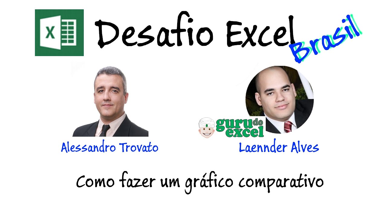 Desafio Excel Brasil - Gr&aacute;ficos comparativos - Siga O Nerd e Guru do Excel
