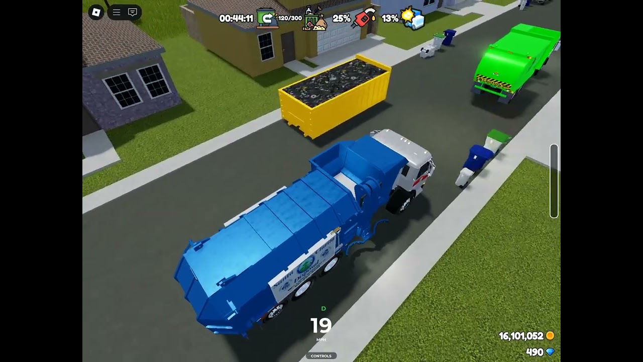 Waste Management Blue Barrel Disposal Volvo Expeditor Amrep Octagonal 101037