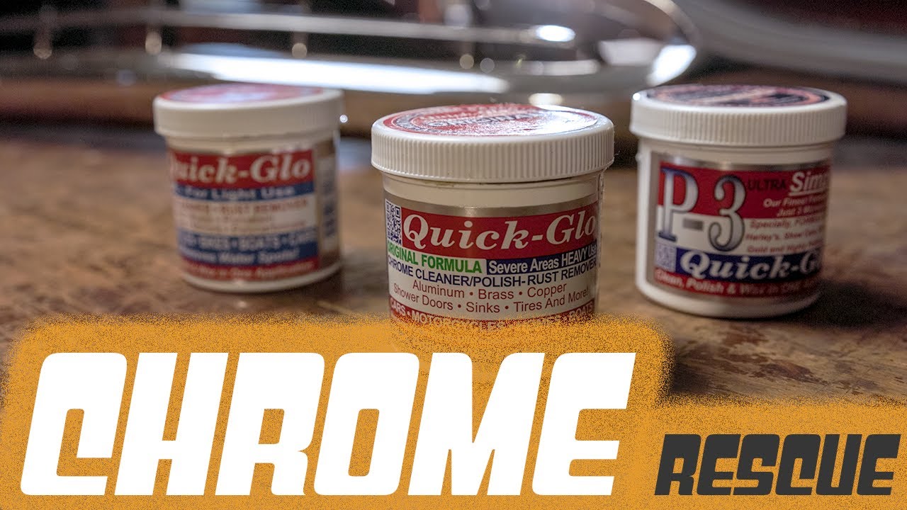 Chrome Restoration using Quick-Glo JUNKYARD rescue Pontiac Chieftain hotrod revival - SHOP PRODUCTS