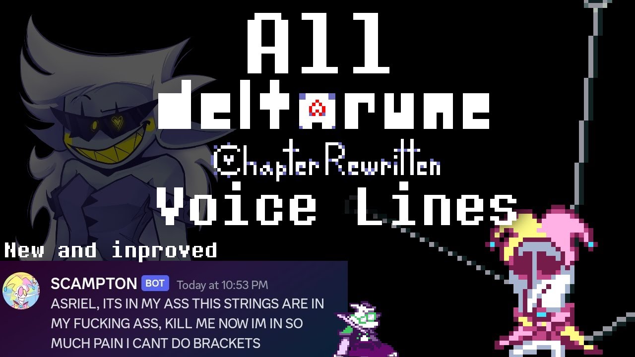 All deltarune chapter rewritten Voice Lines [updated]