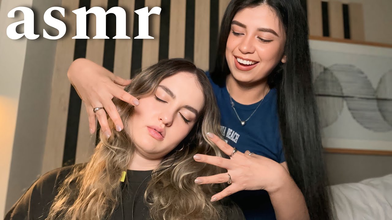 ASMR Me hacen PIOJITO, MASAJE, MIMOS y me DUERMO 🧘🏻‍♀️