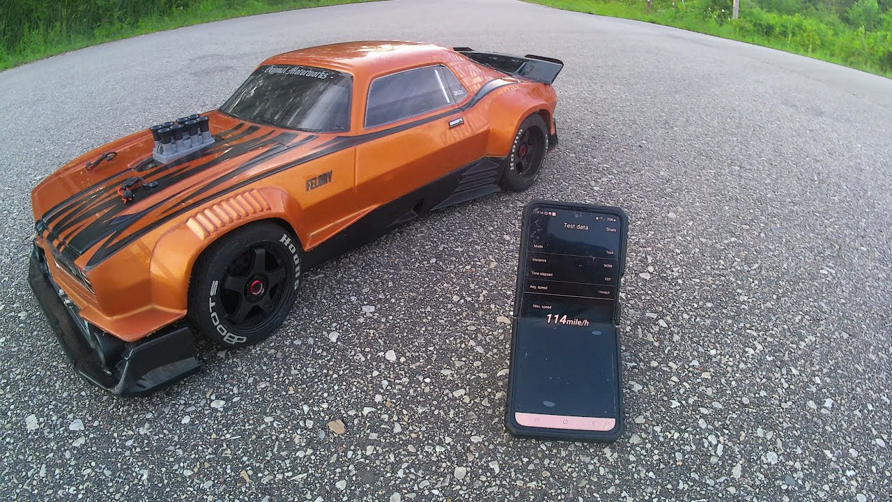 Arrma Felony 6S...114mph.. no more spinning out 👊 MMX6S Castle 1515 2200kv