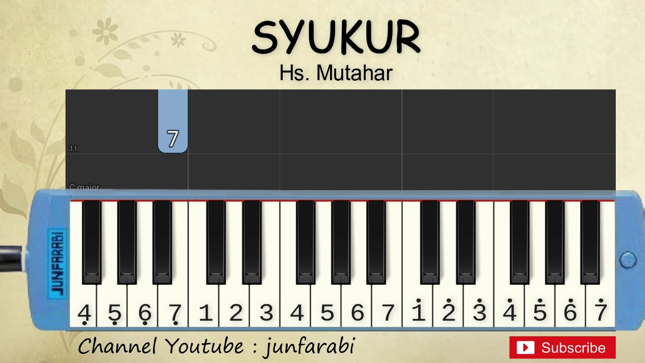 not pianika syukur - tutorial belajar pianika