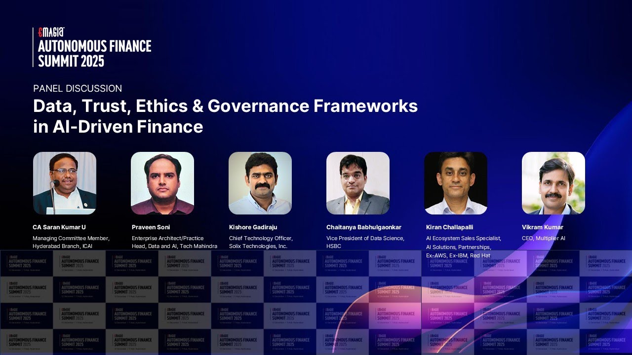 Data, Trust, Ethics & Governance Frameworks in AI-Driven Finance | AFS 2025 | Panel Discussion