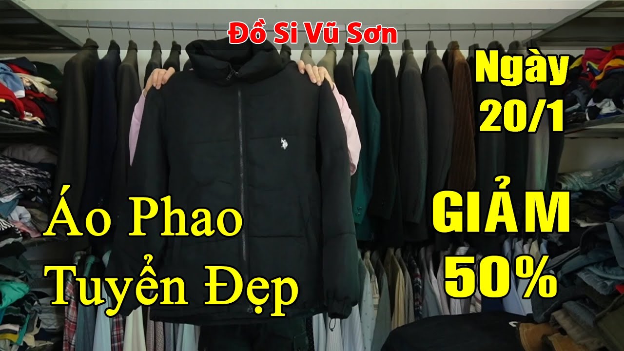 (20/1)SALE Áo Phao Nam Hàng Hiệu Nhật Tuyển Đẹp | Đồ Si Tuyển Vũ Sơn